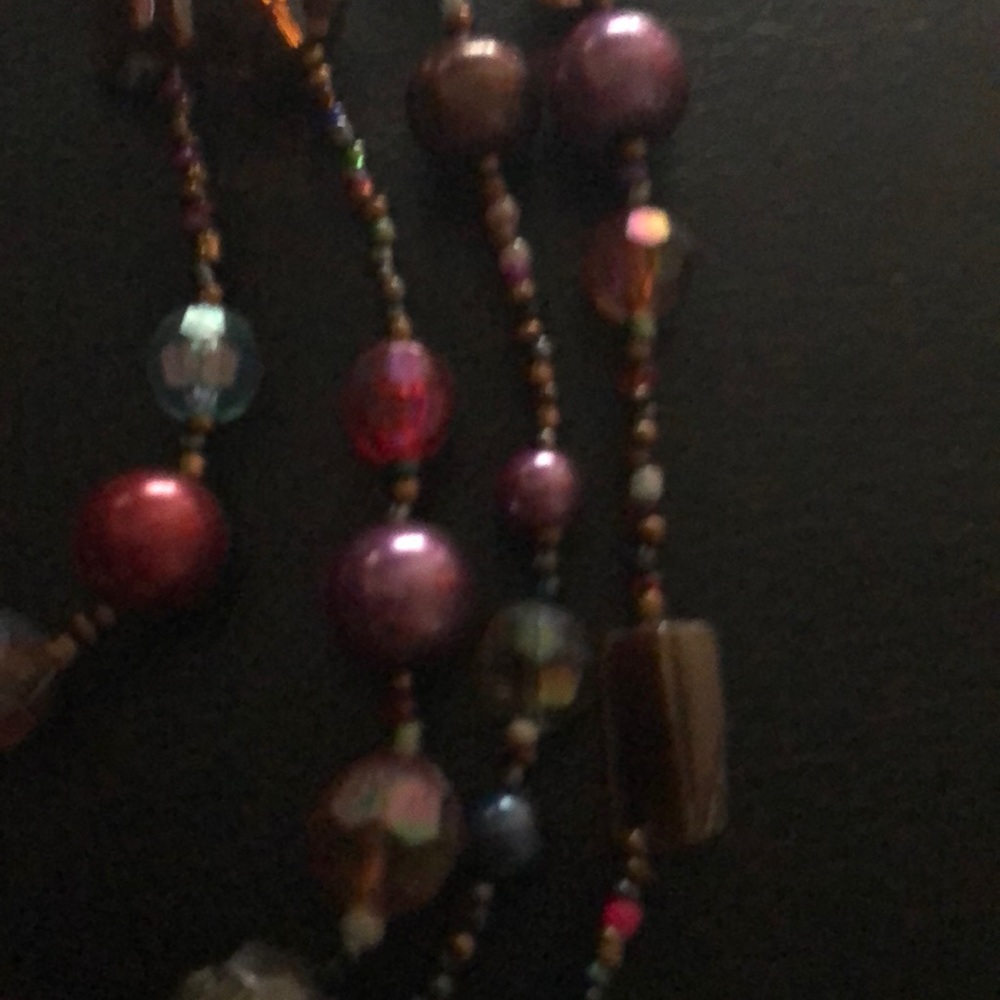 Statement Beaded Adjustable Necklace - image 4